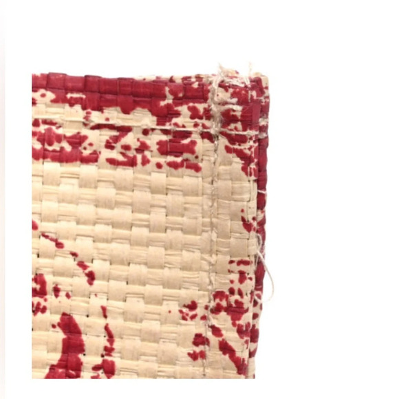 NWT CHRISTIAN DIOR Straw Dioriviera Tote Red ❤️ - Picture 4 of 9